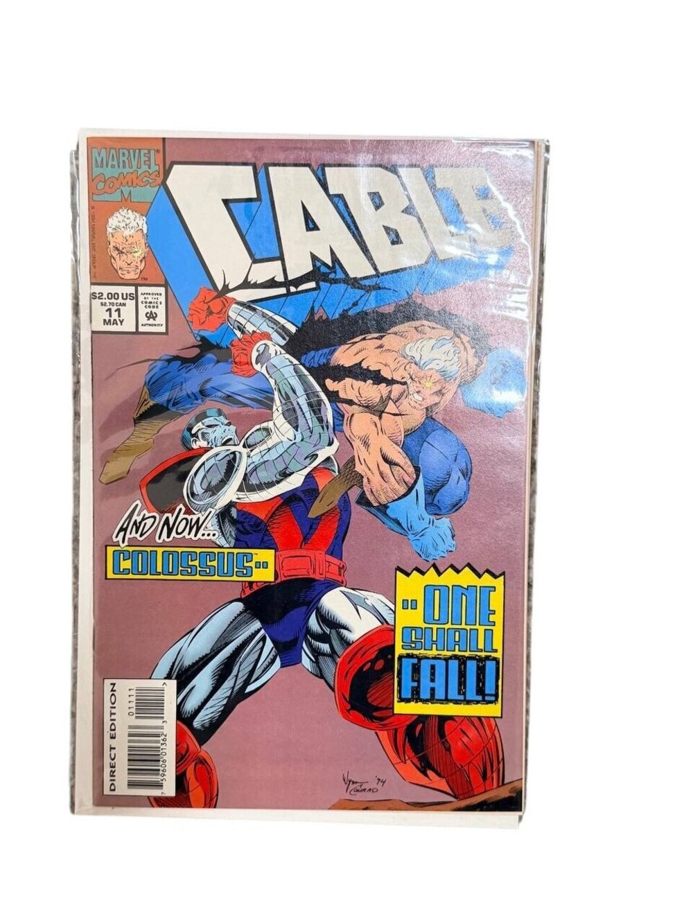 Cable #11 Marvel Comics 1994 vs Colossus Vintage
